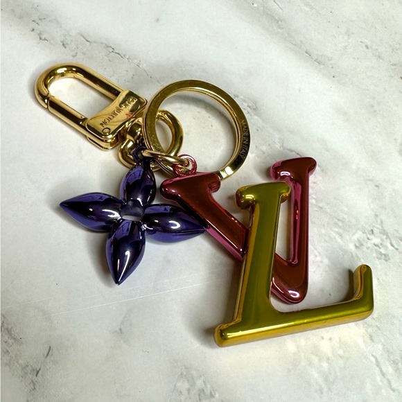 EUC Louis Vuitton Multicolor New Wave Bag Charm Key Holder - Picture 8 of 17